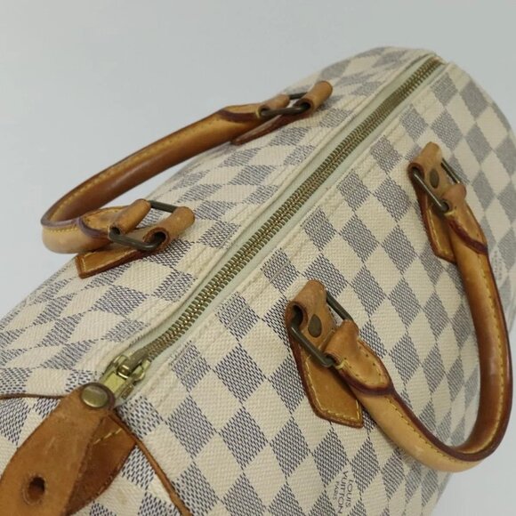 LOUIS VUITTON Damier Azur Speedy 30 Hand Bag - Picture 11 of 16